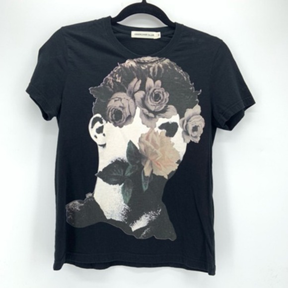 Undercover Tops - Jun Takahashi Undercover Ian Curtis Flower Graphic T-Shirt Size S Punk Japan Alt